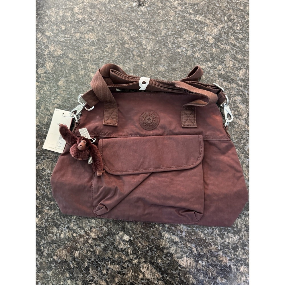 Kipling Pahneiro Crossbody Shoulder Handbag  Polyamide Brown‎ Tonal  NWT